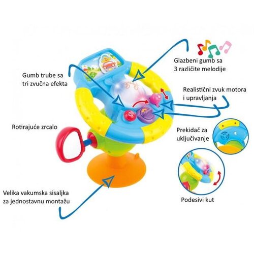 JAMARA didaktička igračka volan za auto sa zvukom, First Step Baby Drive Cijene