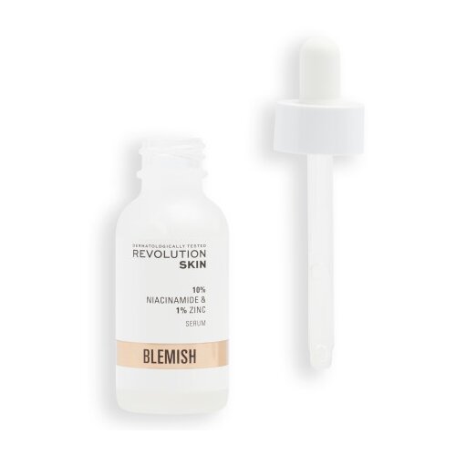 Revolution serum za zmanjševanje por in nepravilnosti - Blemish and Pore Refining Serum - 10% Niacinamide + 1% Zinc Cene