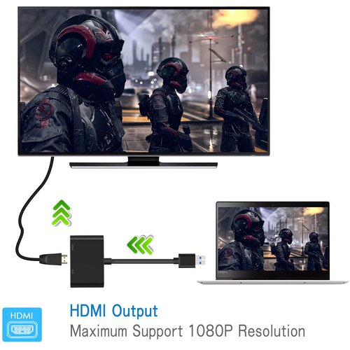  Konvertor 3.0 KT-U2HV023 USB na HDMI + VGA ( 11-514 ) Cene