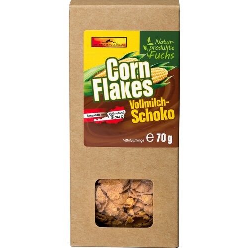 Naturprodukte Fuchs Koruzni kosmiči - mlečna čokolada - 70 g Cene