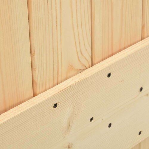 vidaXL Drsna vrata s kompletom vodil 80x210 cm trdna borovina Cene