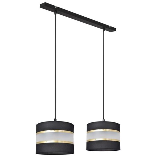  Luster na sajli HELEN 2xE27/15W/230V crna/zlatna Slike