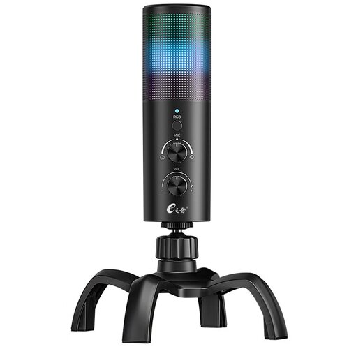 Ezy usb mikrofon AK-9 360&amp;deg;RGB led 192khz/24bit type-c, (21024330) Slike