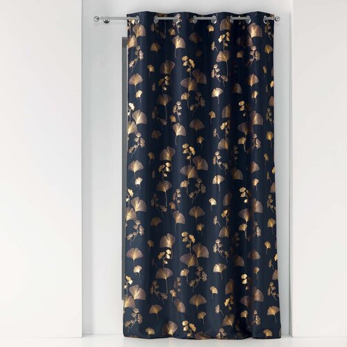 douceur d'intérieur Tamno plava/u zlatnoj boji zavjesa 140x260 cm Bloomy – Cijene