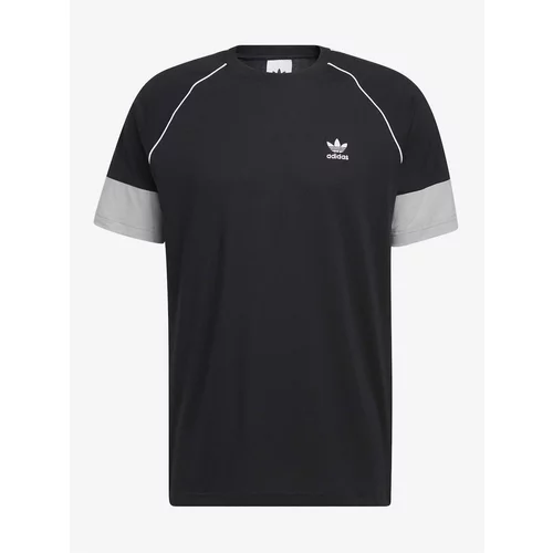 Adidas Grey-Black Men's T-Shirt Originals - Men's