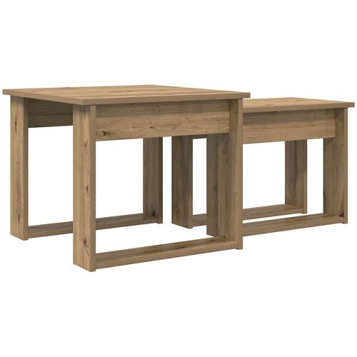  Set stolića za kavu 2 pcs Umjetnički hrast Konstruirano drvo Slike