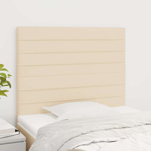  Posteljno vzglavje 2 kosa krem 90x5x78/88 cm blago, (20954178) Slike