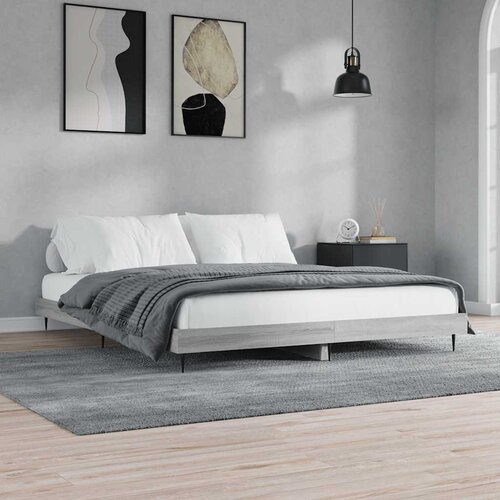  Okvir za krevet boja hrasta 120 x 200 cm od konstruiranog drva Cene