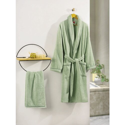 Lessentiel Maison deluxe - green green bathrobe set Slike
