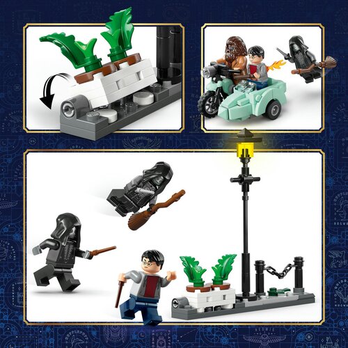 Lego LEGO&amp;reg; Harry Potter&amp;trade; - Hagrid&amp;trade; in Harry bežita z Rožmarinove ulice (76459) Slike