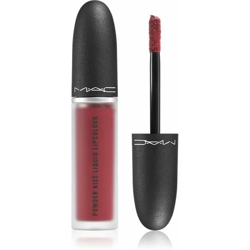 MAC Cosmetics Powder Kiss Liquid Lipcolour mat tekoča šminka odtenek Fashion Emergency 5 ml