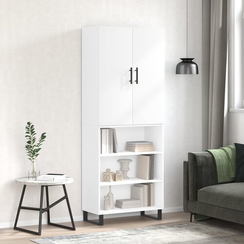  The Living Store Visoka omara bela 69,5x34x180 cm inženirski les - Visoka Omara, (21440919) Cene