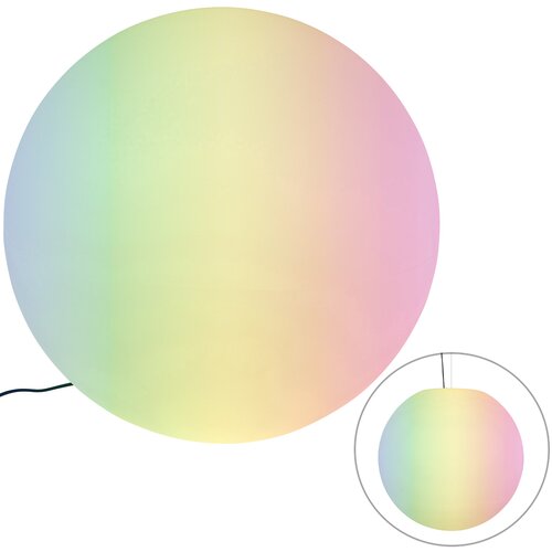 QAZQA Smart buitenlamp wit 77 cm IP65 incl LED - Nura Slike