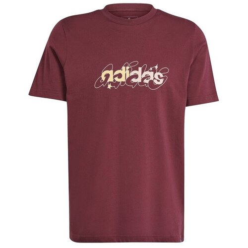 Adidas Majice s kratkimi rokavi Illust Lin Bordo Slike