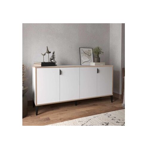 Hanah home Komoda s ladicama Arden, 160 x 80 x 44 cm, Bijela Cijene