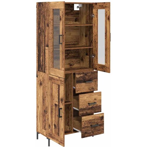  Highboard 2 kom. Staro drvo 69,5 x 34 x 180 cm Slike