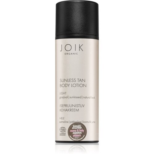 JOIK Organic Sunless Tan Light samoporjavitveni losjon za telo 150 ml Cene