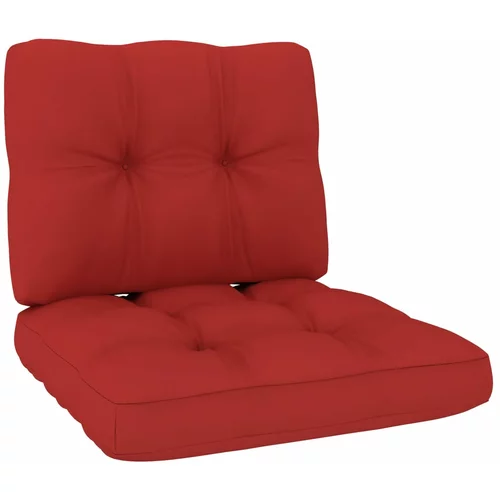  Jastuci za sofu od paleta 2 kom crveni