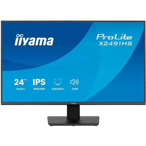 Iiyama pro lite X2491HS-B1 24 inch IPS-panel, 1920x1080 120Hz, 1ms (MPRT), 350cd/m, HDMI, DisplayPort, Speakers X2491HS-B1 Cene