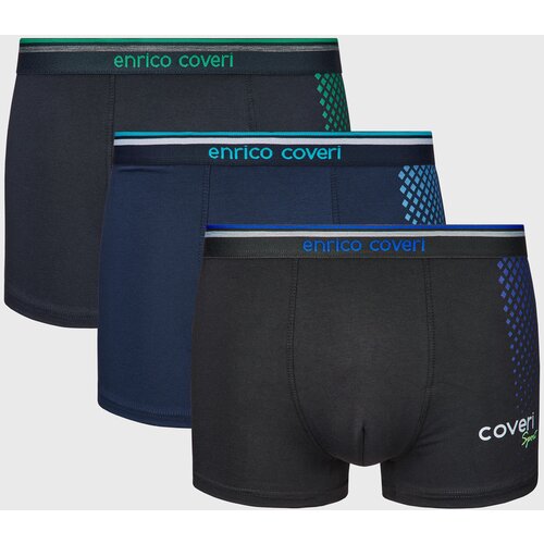 Enrico Coveri 3PACK Bombažne boksarice Marcelo Cene