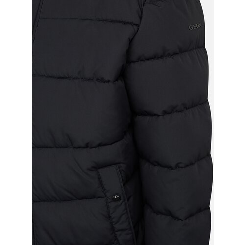 Geox Black men's down jacket Leitan - Men's Cene