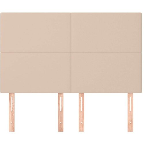  Uzglavlja 4 kom boja cappuccina 72x5x78/88 cm od umjetne kože Slike