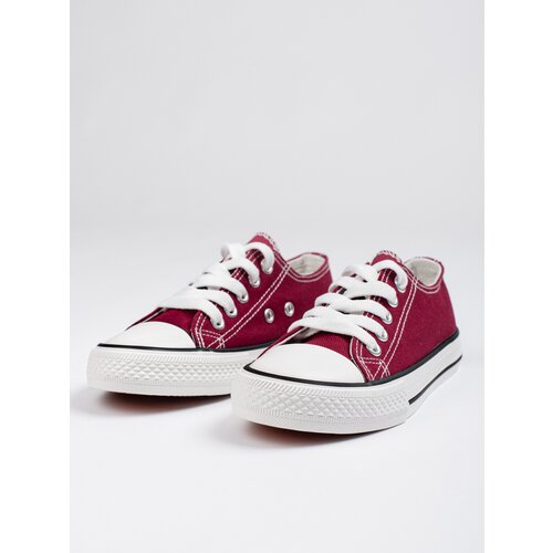 SHELOVET Burgundy teen lace-up sneakers Cijene