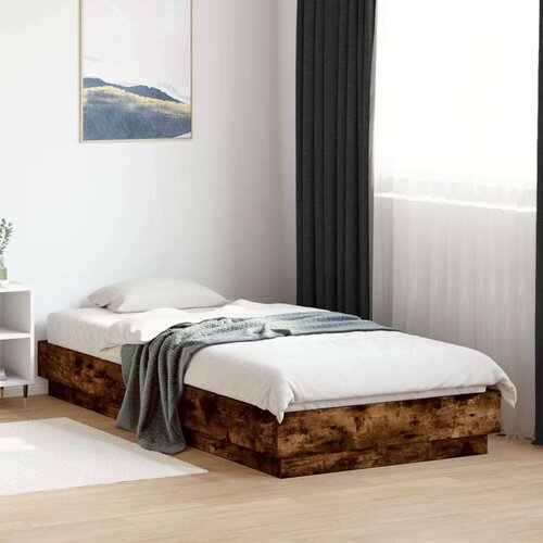 VidaXL okvir za krevet boja hrasta 120 x 200 cm konstruirano drvo Slike