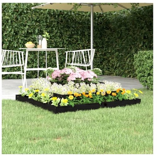  Sadilica crna 110x110x27 cm od masivne borovine Cijene