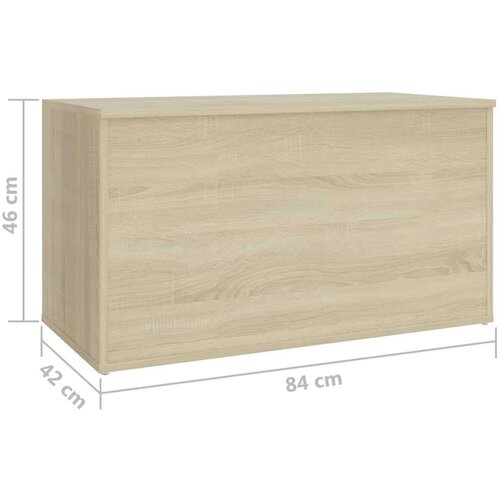 VidaXL &amp;Scaron;krinja za pohranu boja hrasta 84x42x46 cm konstruirano drvo Slike