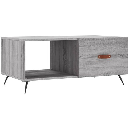 Maison Chic Klubska mizica - kavna mizica - Nizka mizica siva sonoma 90x50x40 cm inženirski les, (21752463) Slike