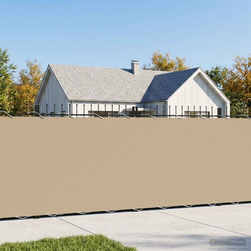  Zaslon za privatnost na balkonu 180 x 500 cm Polyester Bež Slike