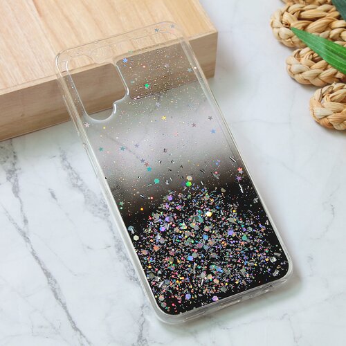 Torbica silikonska glitter za samsung A135F galaxy A13 4G crna Slike