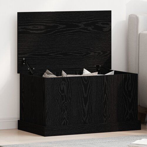 VidaXL Skladi&amp;scaron;na kutija Crna hrastovina Drvo 70 x 40 x 38 cm Slike