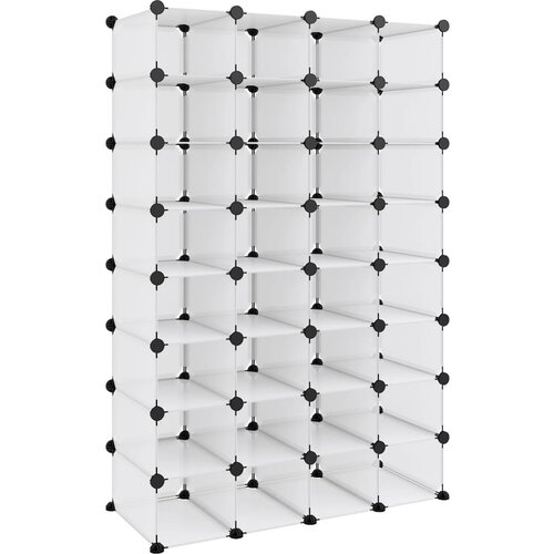 VidaXL Stojalo za čevlje prozorno 93x36,5x140 cm PP, (20601310) Slike