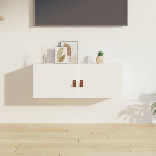  Zidni ormarić bijeli 80 x 30 x 30 cm od masivne borovine Cijene