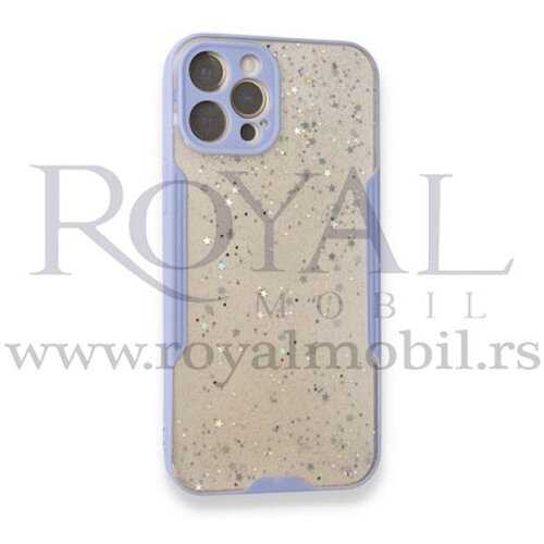  silikonska futrola sa okvirom i zvezdicama za iphone 12 mini (5.4) lila Slike