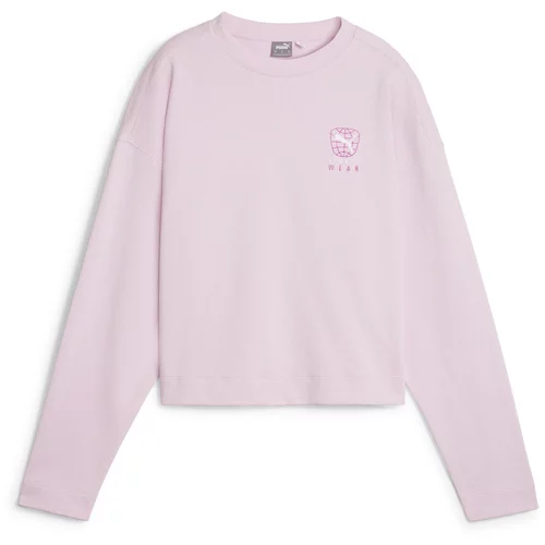 Puma Sweater majica 'BETTER SPORTSWEAR' roza / roza / bijela