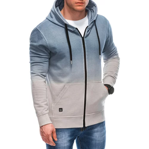 Edoti OM-SSWS-0127 men's unbuttoned hooded sweatshirt