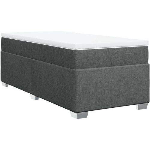 Maison Chic Box spring postelja - Vzmetna postelja z vzmetnico temno siva 90x190 cm blago SL16521, (21895022) Cene