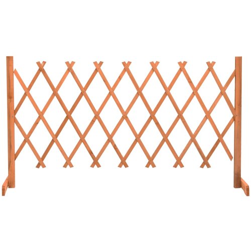 vidaXL Vrtna mrežasta ograja oranžna 150x80 cm trden les jelke Cene