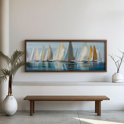 WALLXPERT FAH100-150 Multicolor Decorative Framed MDF Painting Cene