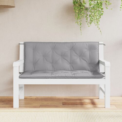 vidaXL Blazina za vrtno klop 2 kosa siva 120x50x7cm oxford tkanina Cene