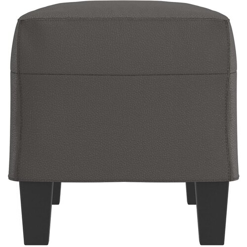  Klupa siva 70 x 35 x 41 cm od umjetne kože Slike