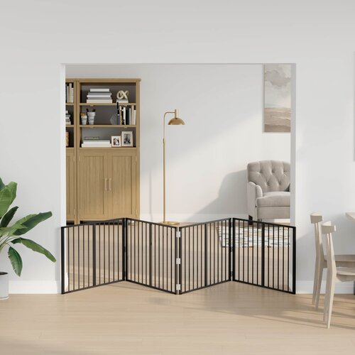  Vrata za pse 4 pcs Crna 100 x 60 cm Cinkani čelik Cijene