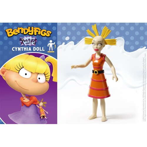 Noble Collection NICKELODEON - BENDYFIGS - CYNTHIA DOLL figura Slike