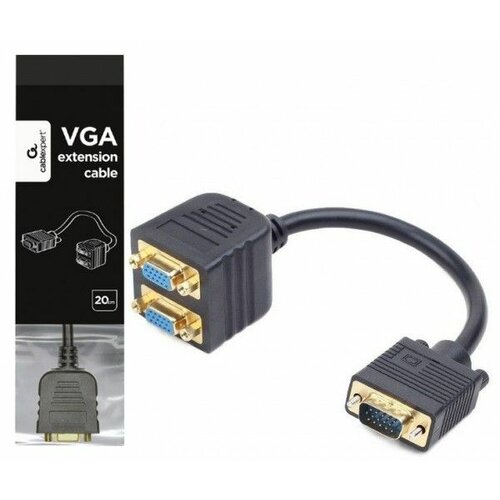 Gembird CC-VGAX2-20CM VGA SPLITTER 1 NA 2 adapter Slike