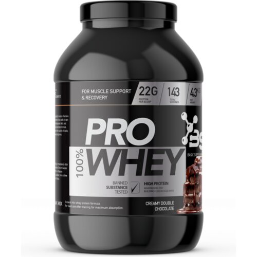 Basic Supplements 100% PRO WHEY 4.3KG - Creamy Double Chocolate Cijene
