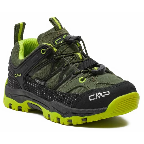CMP Trekking čevlji Kids Rigel Low Trekking Wp 3Q54554 Kaki-Acido 02FP