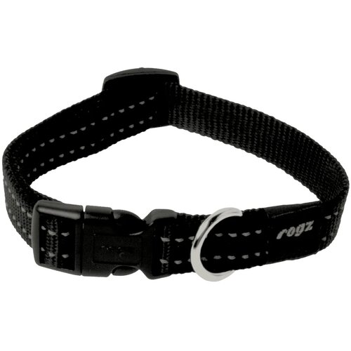 Rogz classic ogrlica za pse sa reflektujućim šavom m — 26–40 cm crna Cene